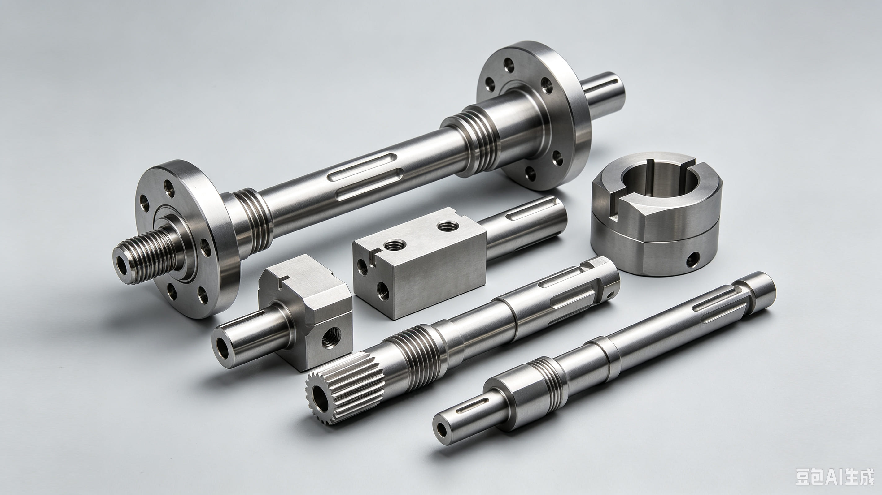 Machined titanium component
