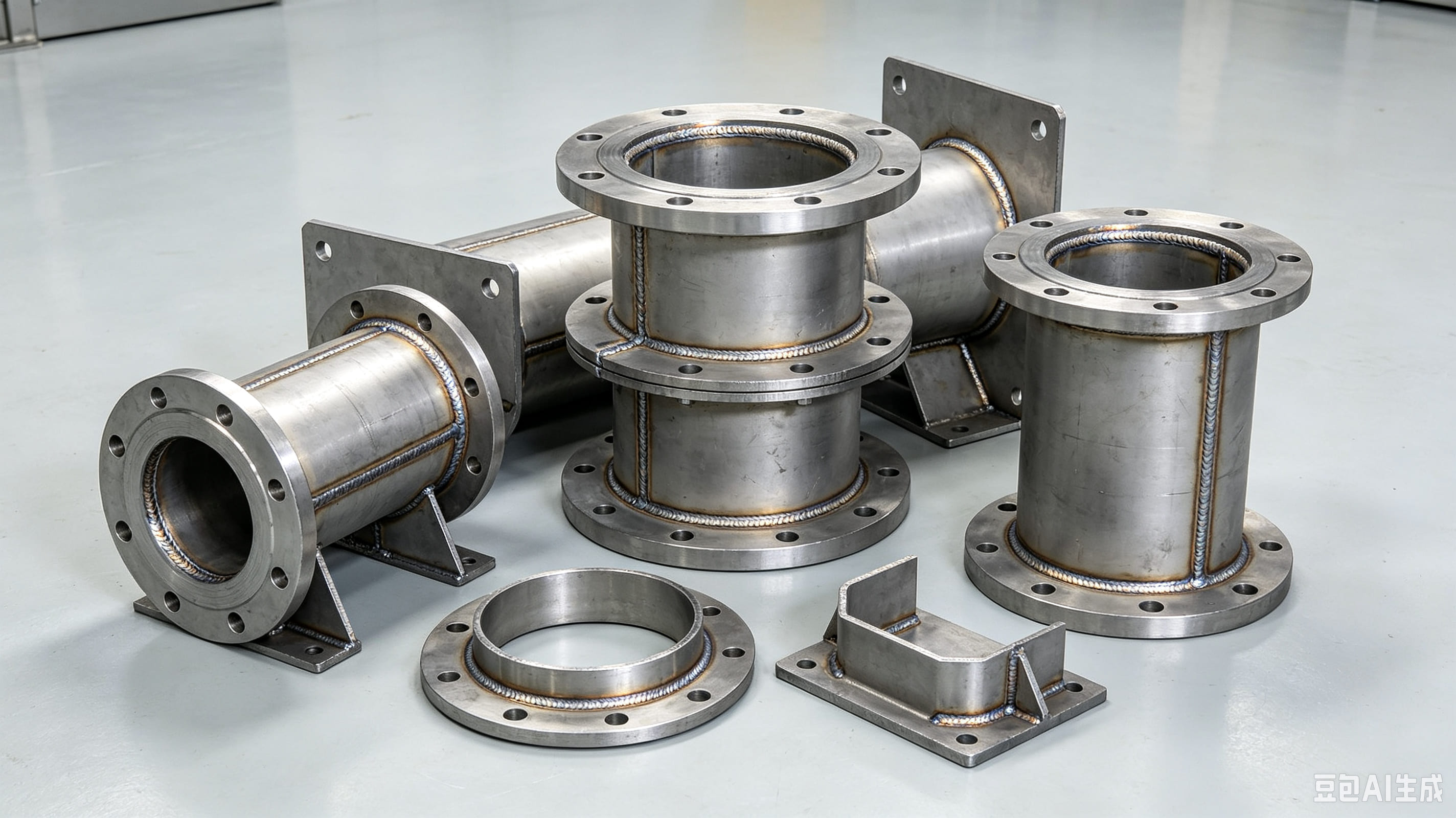 Welding fabricated finished component
